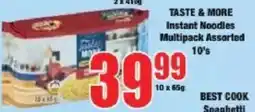 Boxer TASTE & MORE Instant Noodles Assorted offer