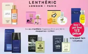 Clicks Lenthéric Fragrances offer