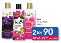 Clicks Lux Body Wash offer
