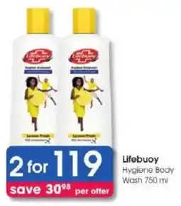 Clicks Lifebuoy Hygiene Body Wash offer