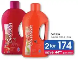 Clicks Satiskin Bubble Bath 2 Litres offer