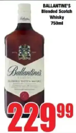 Boxer Ballantine's Blended Scotch Whisky offer