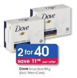Clicks Dove Soap Bars offer