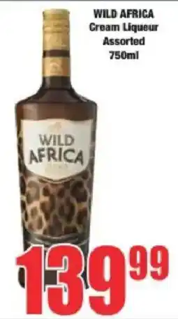 Boxer WILD AFRICA Cream Liqueur Assorted offer