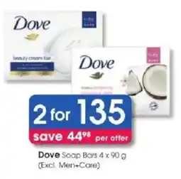 Clicks Dove Soap Bars offer