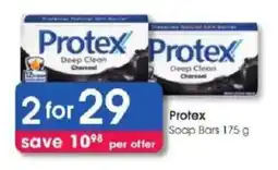 Clicks Protex Deep Clean Charcoal Soap Bars offer