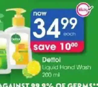 Clicks Dettol Liquid Hand Wash offer