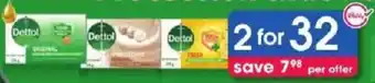 Clicks Dettol Soap Bars offer