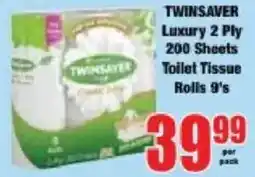Boxer TWINSAYER Luxury 2 Ply Toilet Tissue offer