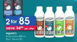 Clicks Ingram's Body Lotion offer