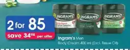Clicks Ingram's Men Body Cream offer