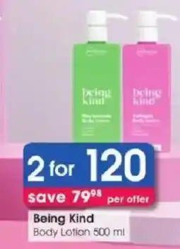 Clicks Being Kind Body Lotion offer