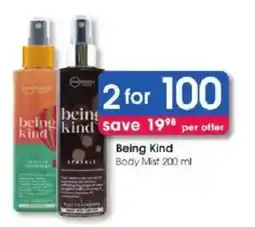 Clicks Being Kind Body Mist offer
