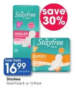 Clicks Stayfree Maxi Pads offer