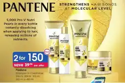 Clicks Pantene Shampoo or Conditioner offer