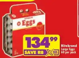Shoprite Ritebrand Eggs offer