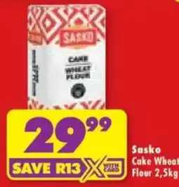 Shoprite Sasko Cake Wheat Flour offer