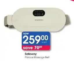 Clicks Safeway Palace Massage Belt offer