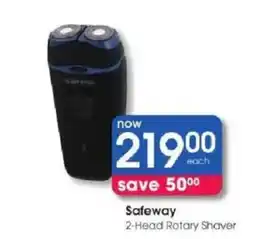 Clicks Safeway 2-Head Rotary Shaver offer