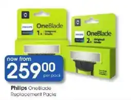 Clicks Philips OneBlade Replacement Packs offer