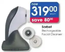 Clicks Sorbet Rechargeable Facial Cleanser offer