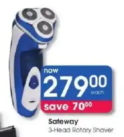 Clicks Safeway 3-Head Rotary Shaver offer
