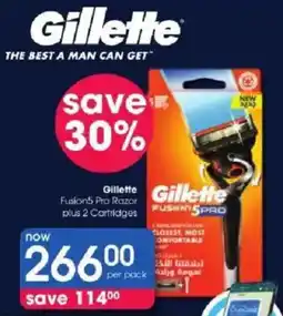Clicks Gillette Fusion5 Pro Razor offer