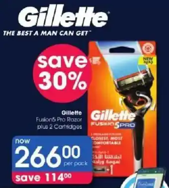 Clicks Gillette Fusion5 Pro Razor offer