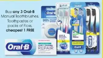 Clicks Oral-B Manual Toothbrushes offer
