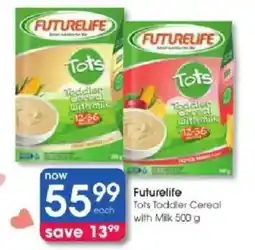 Clicks Futurelife Tots Toddler Cereal with Milk offer