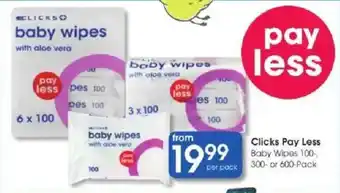 Clicks Clicks baby wipes offer