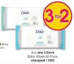 Clicks Dove Baby Wipes offer