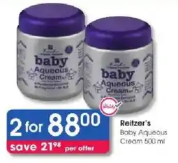 Clicks Reitze's Baby Aqueous Cream offer