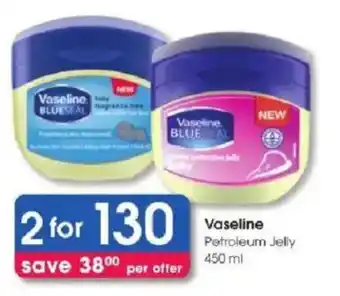 Clicks Vaseline Petroleum Jelly offer