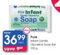 Clicks Pure Infant Gentle Glycerine Soap Bar offer