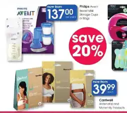 Clicks Philips Avent Breast Milk Storage Cups or Bags offer