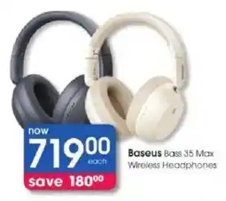 Clicks Baseus Bass 35 Max Wireless Headphones offer