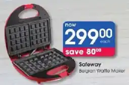 Clicks Safeway Belgian Waffle Maker offer