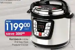 Clicks Kambrook 6-Litre Stainless Steel Pressure Cooker offer