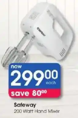 Clicks Safeway 200 Watt Hand Mixer offer