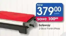 Clicks Safeway 2-Slice Panini Press offer