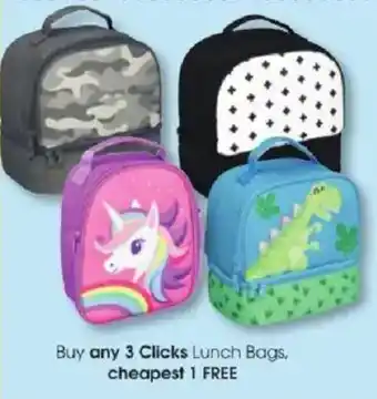 Clicks Clicks Lunch Bags offer