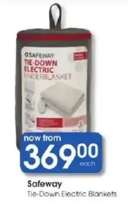 Clicks Safeway Tie-Down Electric Blankets offer