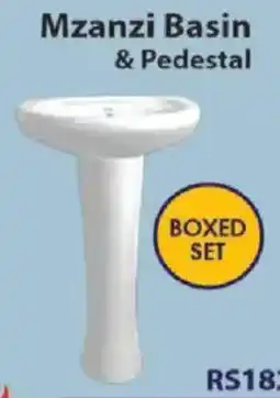 Laduma Hardware catalogue Mzanzzi Basin & Pedestal offer