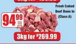 Boxer Fresh Cubed Beef (Bone In) Class A offer