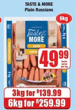 Boxer TASTE & MORE Plain Russians offer