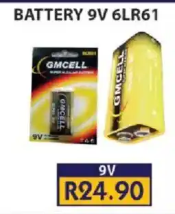 Laduma Hardware catalogue BATTERY 9V 6LR61 GMCELL offer