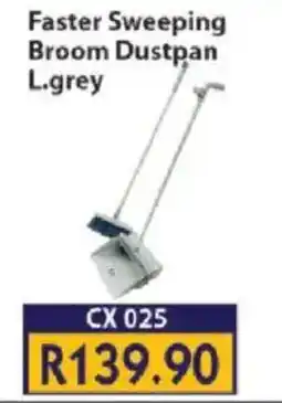 Laduma Hardware catalogue Faster Sweeping Broom Dustpan L.grey offer
