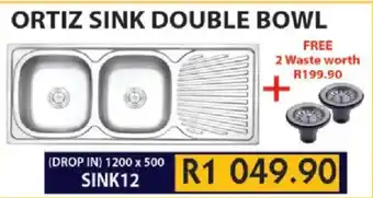 Laduma Hardware catalogue ORTIZ SINK DOUBLE BOWL offer