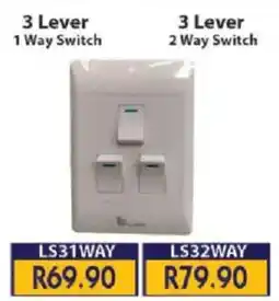 Laduma Hardware catalogue 3 Lever 1 Way Switch offer